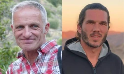 Photos non datées et non localisées du Franco-Irlandais Bernard Phelan (g), publiée par sa famille le 18 janvier 2023, et du Français Benjamin Brière, postée sur le compte Twitter de son avocat Saeid Dehghan