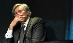 Le ministre de l'Agriculture Stéphane Le Foll le 17 mars 2016 à Saint-Didier-sur-Baujeu