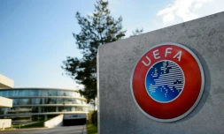 Siège de l'UEFA à Nyon (Suise), le 6 avril 2016