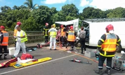 Accident pont de la rivière des Marsouins