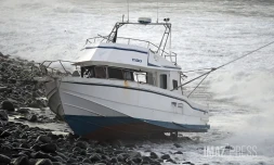 Saint-André : un navire échoué sur le littoral