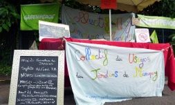 Manifestation pour la réouverture des Jardins de Manapany 