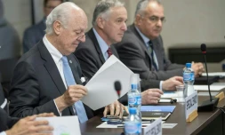 L'envoyé spécial de l'ONU sur la Syrie, Staffan de Mistura, le 27 avril 2016 à Genève