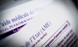   Des formulaires de demande de l’Aide médicale d’Etat. GARO / PHANIE VIA AFP