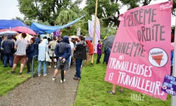 Face à l'extrême droite, faible mobilisation à Saint-Denis et surtout beaucoup de pluie [?]