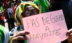  Des échauffourées avec les forces de l'ordre ont eu lieu devant le tribunal administratif. © CLEMENT MAHOUDEAU / AFP 