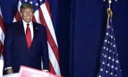 Donald Trump, en Caroline du Sud, le 24 février 2024 ( AFP / TIMOTHY A. CLARY )