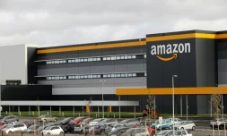 Le site d'Amazon à Brétigny-sur-Orge, au sud de Paris, en novembre 2019