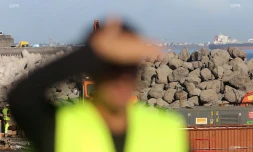 travaux route du littoral ,andains