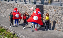 Les Phryges, mascottes de Paris 2024, débarquent au Port