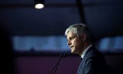 Le président du parti Les Républicains Laurent Wauquiez à Lyon le 16 mars 2019
