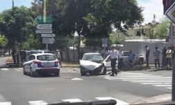 collision sur le boulevard sud
