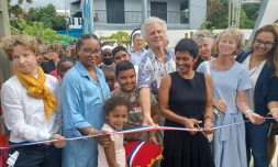 Ericka Bareigts inauguration jardin Alphonsine Bélon