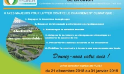 Plan Climat Air Energie Territorial : lancement fin décembre d'une consultation publique