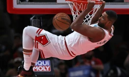 Tristan Thompson des Chicago Bulls contre les Atlanta Hawks le 24 février 2022 à Chicago, Illinois