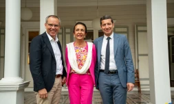 Huguette Bello reçoit le Président de l’Association des Maires de France, David Lisnard
