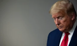 Donald Trump à la Maison Blanche, le 3 avril 2020 Crédit : JIM WATSON / AFP