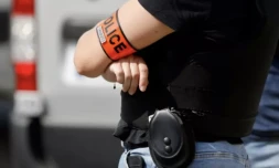 Un policier, le 28 juin 2023 Ă Marseille ( POOL / Ludovic MARIN )