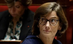 La nouvelle ministre de la Santé, Agnès Firmin Le Bodo, à l'Assemblée nationale, le 20 décembre 2023.