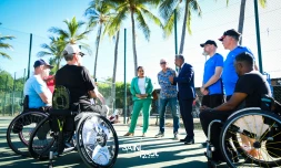 Tennis fauteuil : les joueurs de Lorient accueillis à Saint-Paul