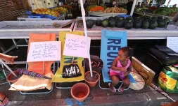 Grève au marché 24/24