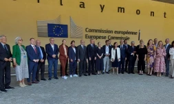 Wilfrid Bertile et les 132 régions européennes de la coalition ont rencontré les vice-presidents Fitto et Minzatu