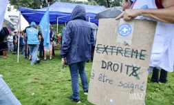 Face à l'extrême droite, faible mobilisation à Saint-Denis et surtout beaucoup de pluie [?]