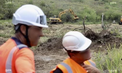 Bois Blanc : des engins de chantier sur la carrière