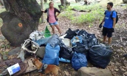 Opération ramassage de déchets à Saint-Paul