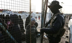 Forces syriennes déployées à al-Hol, le 21 janvier 2026