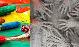 Exposition de peinture par des personnes handicapées