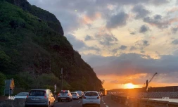 Embouteillages sur la route du littoral 13 novembre 2019