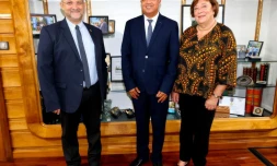 Cyrille Melchior, Viviane Malet et Stéphane Fouassin