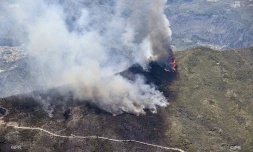 Incendie au Maïdo : la fumée visible de loin 