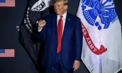 Donald Trump, dans le New Hampshire, le 8 août 2023 ( AFP / Joseph Prezioso )