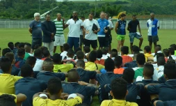 Montpellier Hérault recrute des jeunes joueurs réunionnais au stade répiquet de sainte-Suzanne