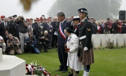Soeur Marie-AgnÚs Valois avait assisté le 19 août 2012 au 70Ú anniversaire du raid sur Dieppe