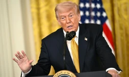 Le président américain Donald Trump à la Maison Blanche à Washington le 6 mai 2026