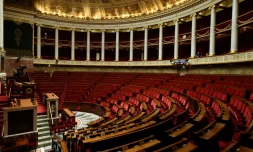 L'hémicycle de l'Assemblée nationale à Paris le 15 septembre 2015