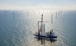 Le parc éolien Gemini en mer du Nord, au large des Pays-Bas, le 3 mai 2017