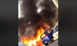 incendie parking colimaçons