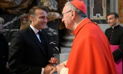 Deux repas, qui auraient rassemblé le président français et des responsables catholiques, font spéculer la presse transalpine. (Illustration) AFP/Simone Risoluti