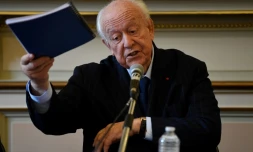 Le maire Les Républicains de Marseille Jean-Claude Gaudin, lors d'une conférence de presse dans sa ville le 4 novembre 2019