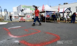 Grève centrale électrique