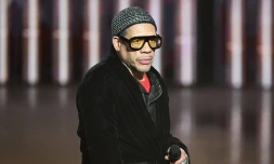 Le rappeur JoeyStarr lors des 40e Victoires de la musique, à Boulogne-Billancourt, en périphérie de Paris, le 14 février 2025. (BERTRAND GUAY / AFP)
