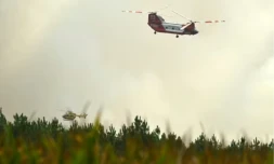 Incendie dans les landes