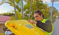 Les Avirons : 113 bacs jaunes contrÎlés par la Civis