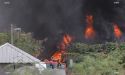 Feu dans un entrepôt au Port 