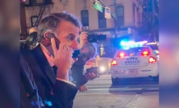 macron au téléphone avec trump à new york