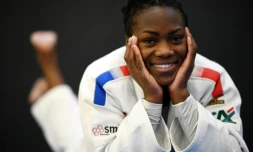 La judoka française Clarisse Agbégnénou à l'Insep, le 30 janvier 2020